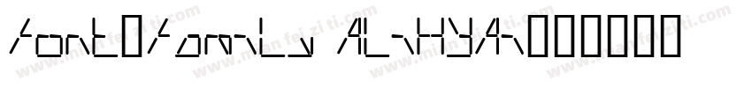 font-family AliHYAi字体转换
